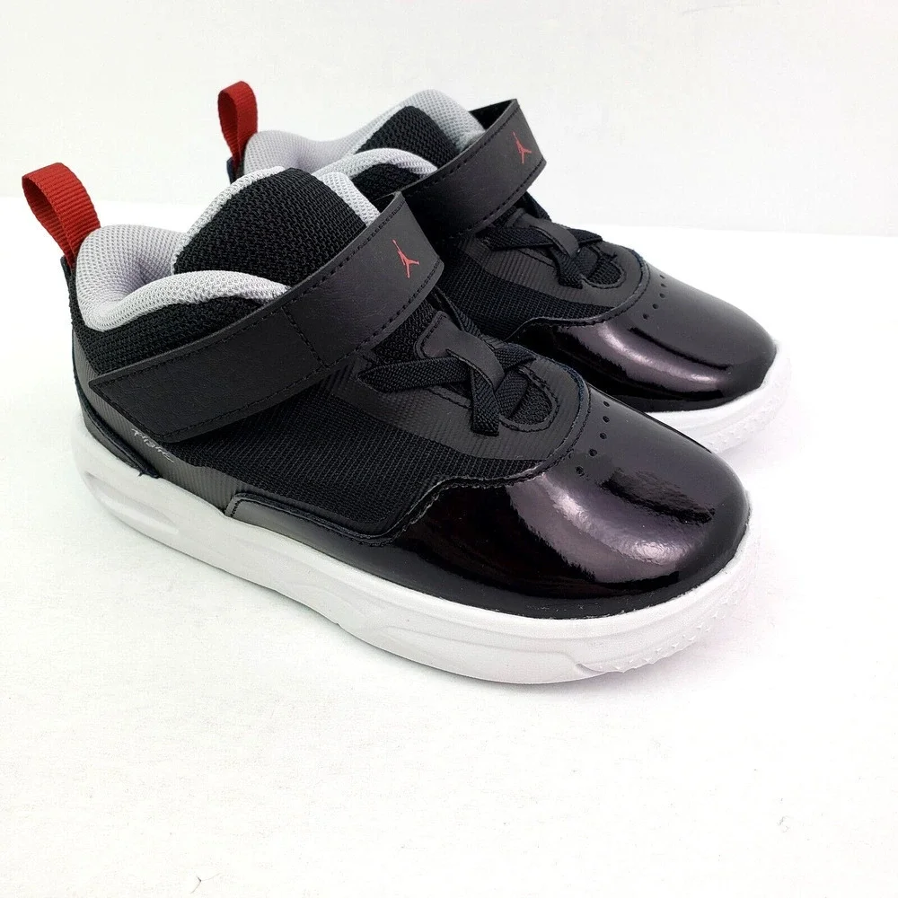 Nike Air Jordan Stay Loyal 3 TD Toddler Size 9c Black Varsity Red Sneaker Shoes